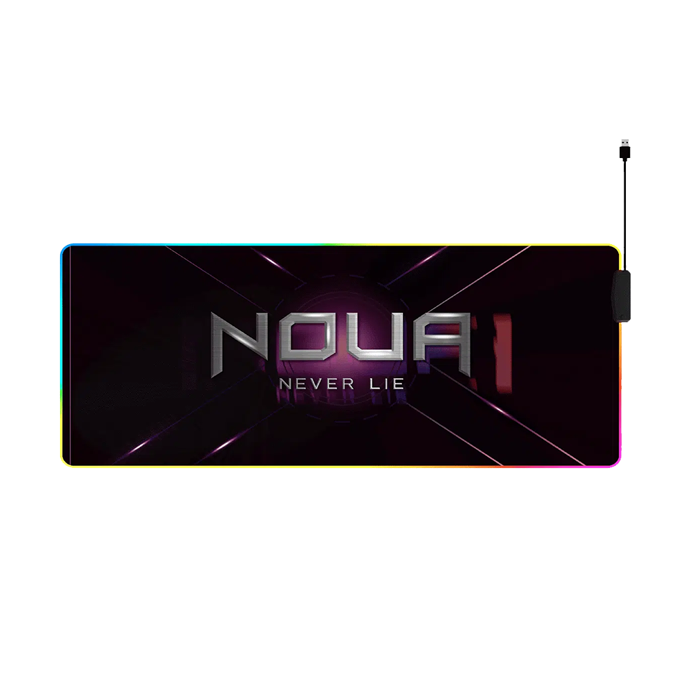 Noua Dusk Pro – Tappetino Gaming RGB XXL con HUB 4 Porte USB 2.0