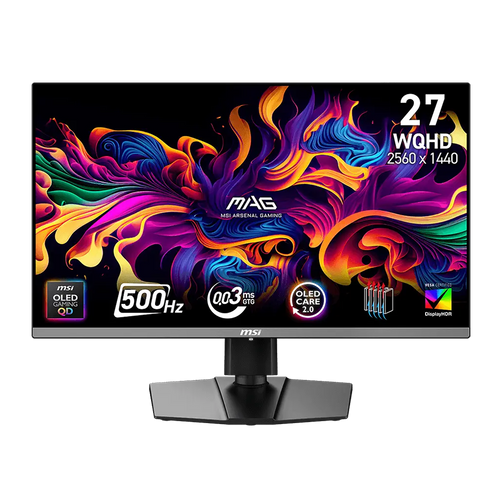 MSI MAG 272QP QD-OLED X50 - Monitor Gaming 26,5" WQHD QD-OLED, 500Hz, 0,03ms, HDR True Black 500
