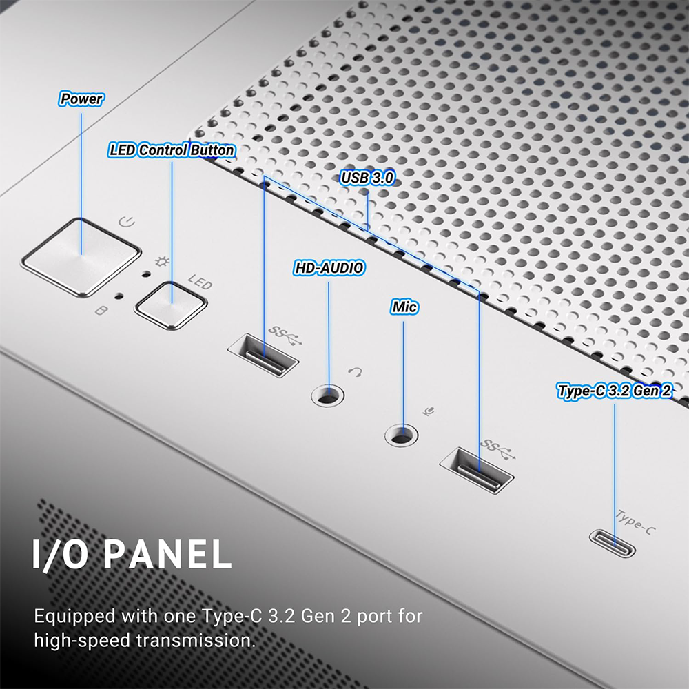 TITANO VS2 - Pc gaming Ryzen 7 9800X3D, RTX 5070 Ti 16Gb WHITE, Ram 32Gb Ddr5 6000Mhz WHITE, SSD NVMe 2000 Gb, Wifi, Dissipatore a Liquido 360mm WHITE, Windows 11 Pro