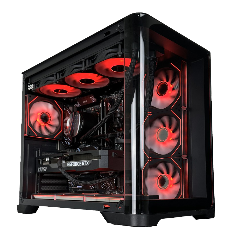 TITANO V9 PRIME - Pc gaming Ryzen 7 9800X3D, RTX 5070 Ti 16GB, Ram 32Gb 6000Mhz Ddr5, SSD NVMe 1000Gb, Dissipatore a Liquido 360mm LCD, Windows 11 Pro