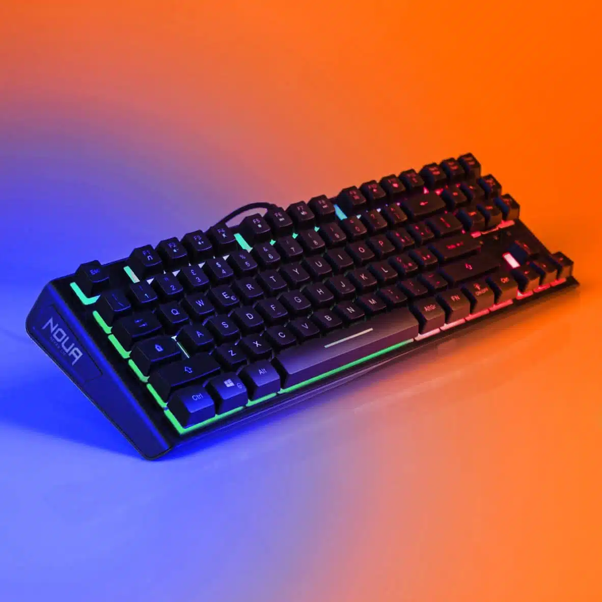 Noua Cosmo – Tastiera Gaming Semi-Meccanica RGB 87 Tasti (Layout IT)