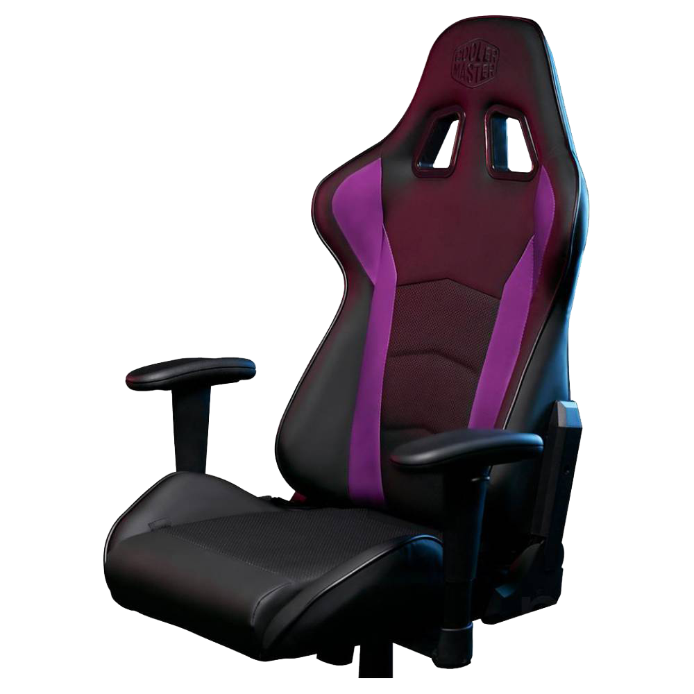 Cooler Master Caliber R1 2018 Purple – Sedia Gaming Ergonomica Reclinabile 180° con Supporto Lombare e Cervicale