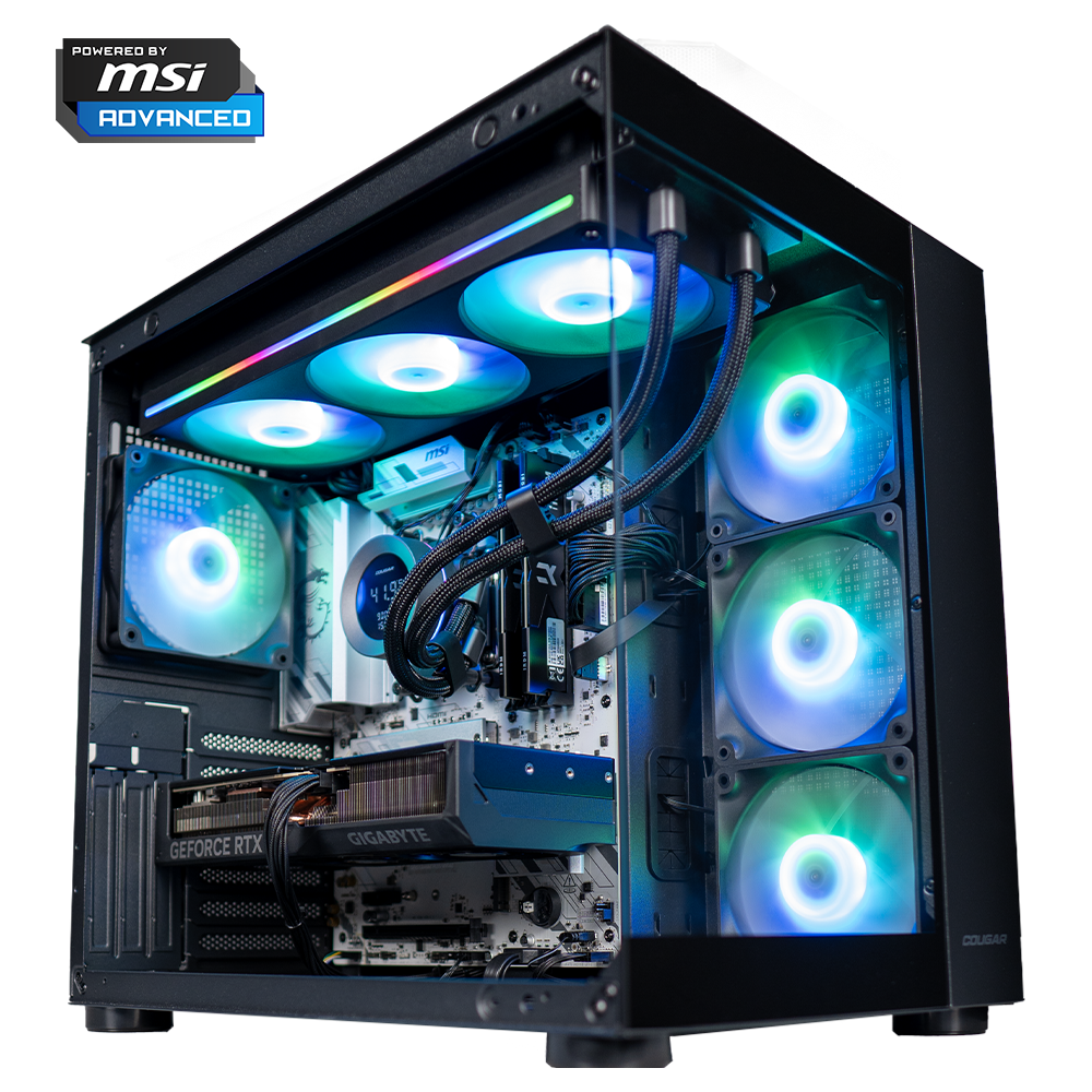 EGEMONE V2 EVO - Pc gaming Ryzen 7 7800X3D, RTX 5070 12GB, Ram 32Gb 6000Mhz Ddr5, SSD NVMe 1000Gb, Dissipatore a Liquido 360mm, Windows 11 Pro