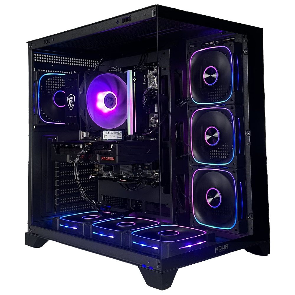GLADIO P6 - Pc gaming Intel i5 14400F, RTX 5060 8GB, Ram 16Gb 6000Mhz Ddr5, SSD NVMe 1000Gb, Dissipatore ad Aria, Windows 11 Pro