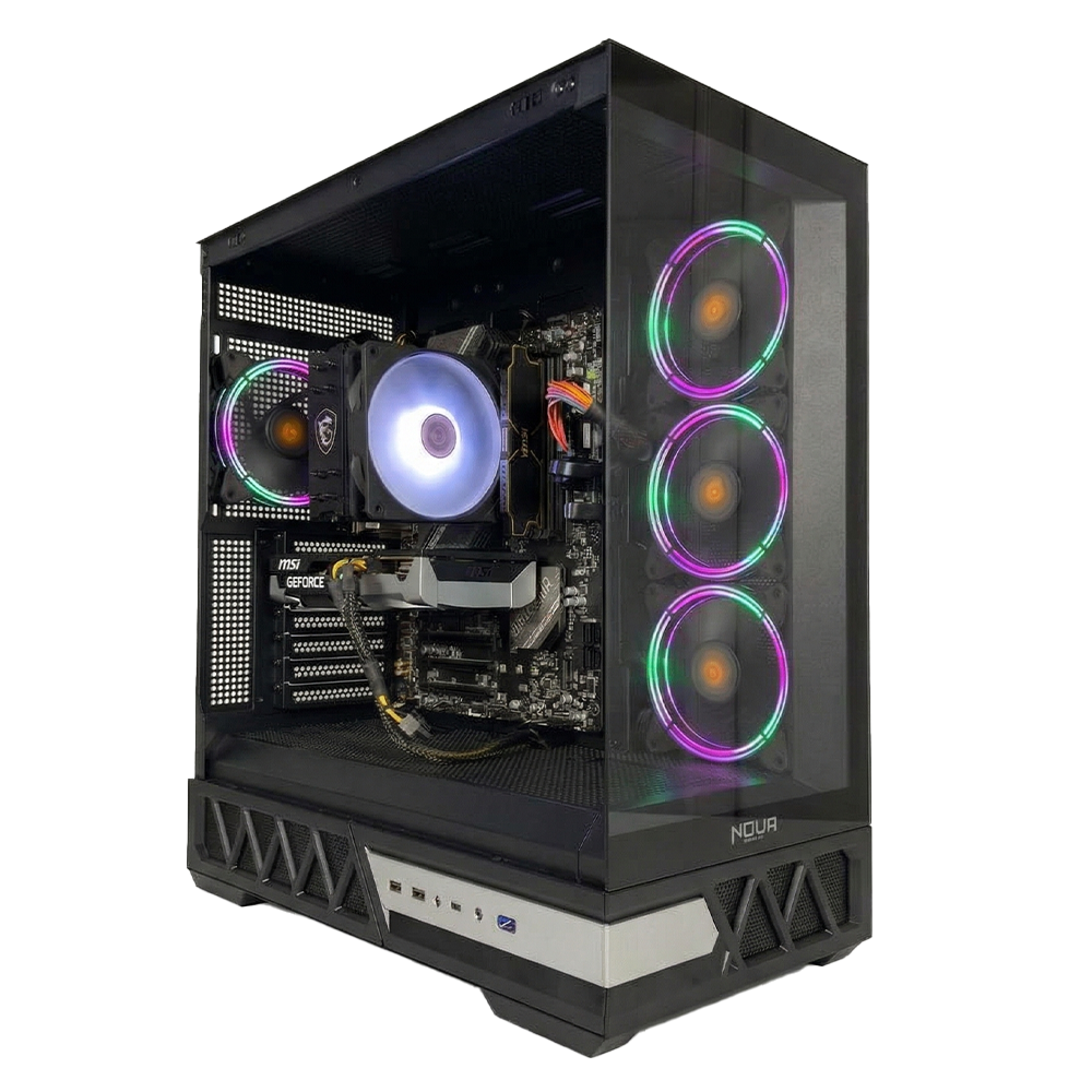 GLADIO P9 PRIME - Pc gaming Intel i7 12700K, RTX 5060 8Gb, Ram 16Gb 6000Mhz Ddr5, SSD NVMe 1000Gb, Dissipatore ad Aria, Windows 11 Pro