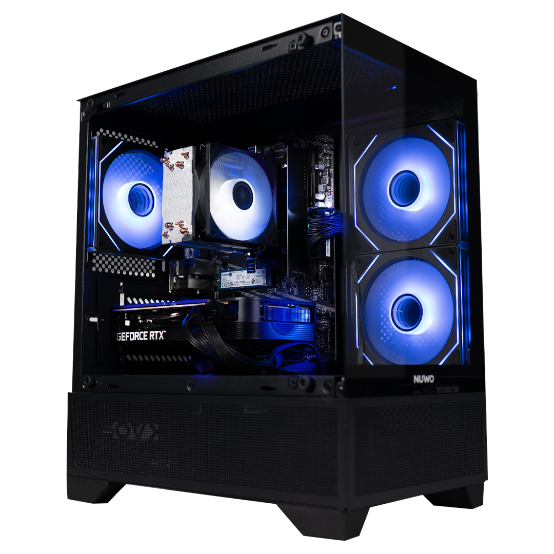 GLADIO V14 - Pc gaming Ryzen 5 5600, RTX 5050 8Gb, Ram 16Gb 3600Mhz Ddr4, SSD NVMe 1000Gb, Dissipatore ad Aria, Windows 11 Pro