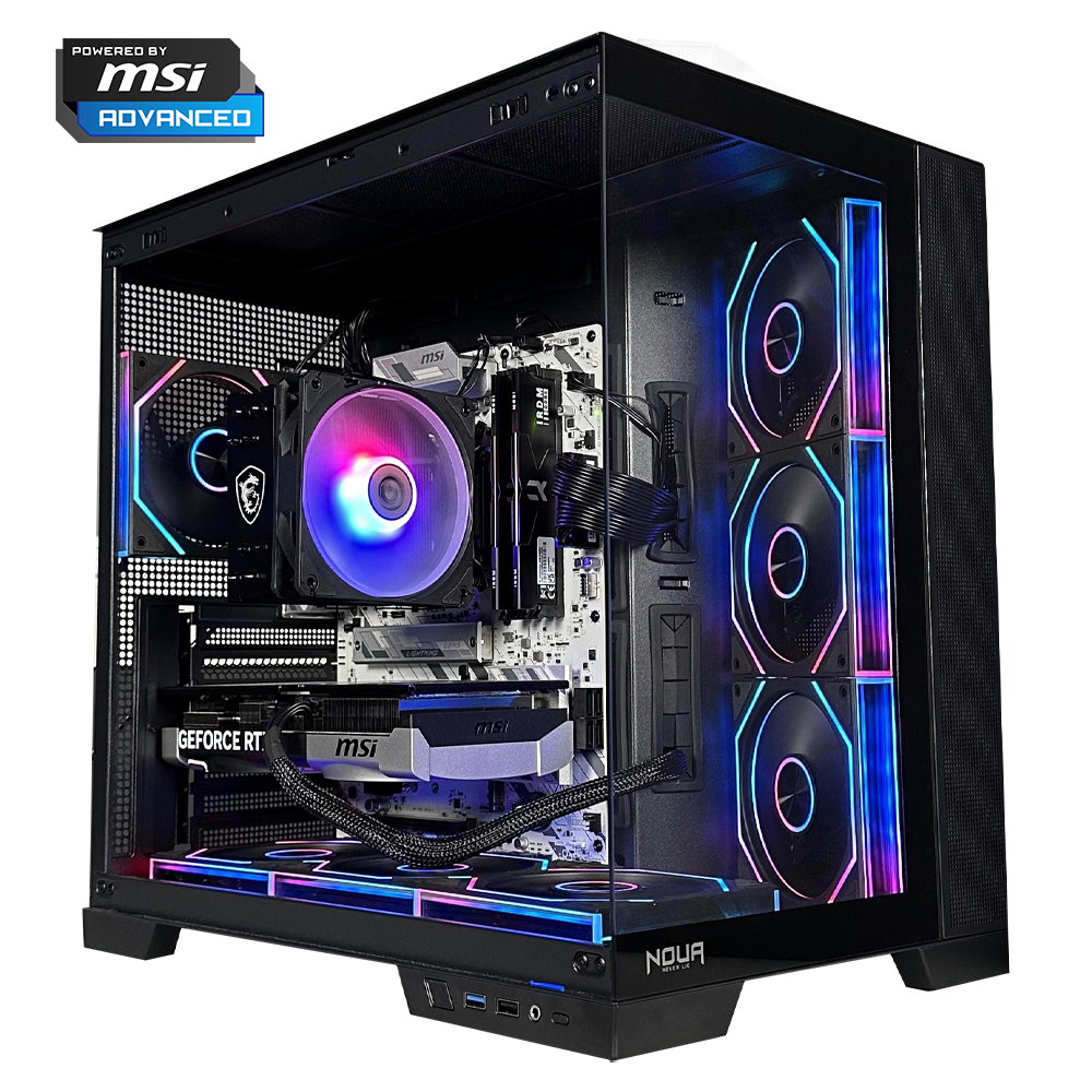 GLADIO V3 - Pc gaming Ryzen 5 7500F, RTX 5060 8GB, Ram 16Gb 6000Mhz Ddr5, SSD NVMe 1000Gb, Dissipatore ad Aria, Windows 11 Pro