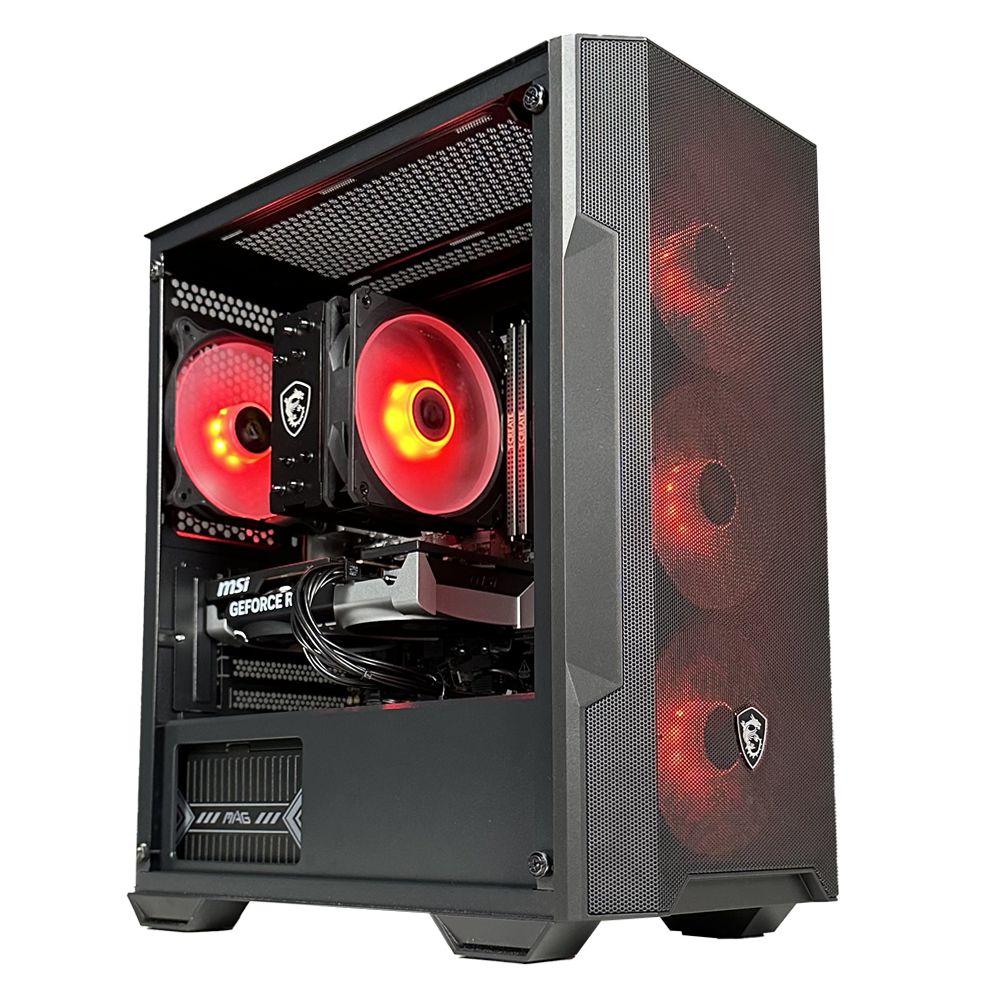 GLADIO V8 PRIME - Pc gaming Ryzen 5 5600X, RTX 5050 8Gb, Ram 32Gb 3200Mhz Ddr4, SSD NVMe 1000Gb, Dissipatore ad Aria, Windows 11 Pro