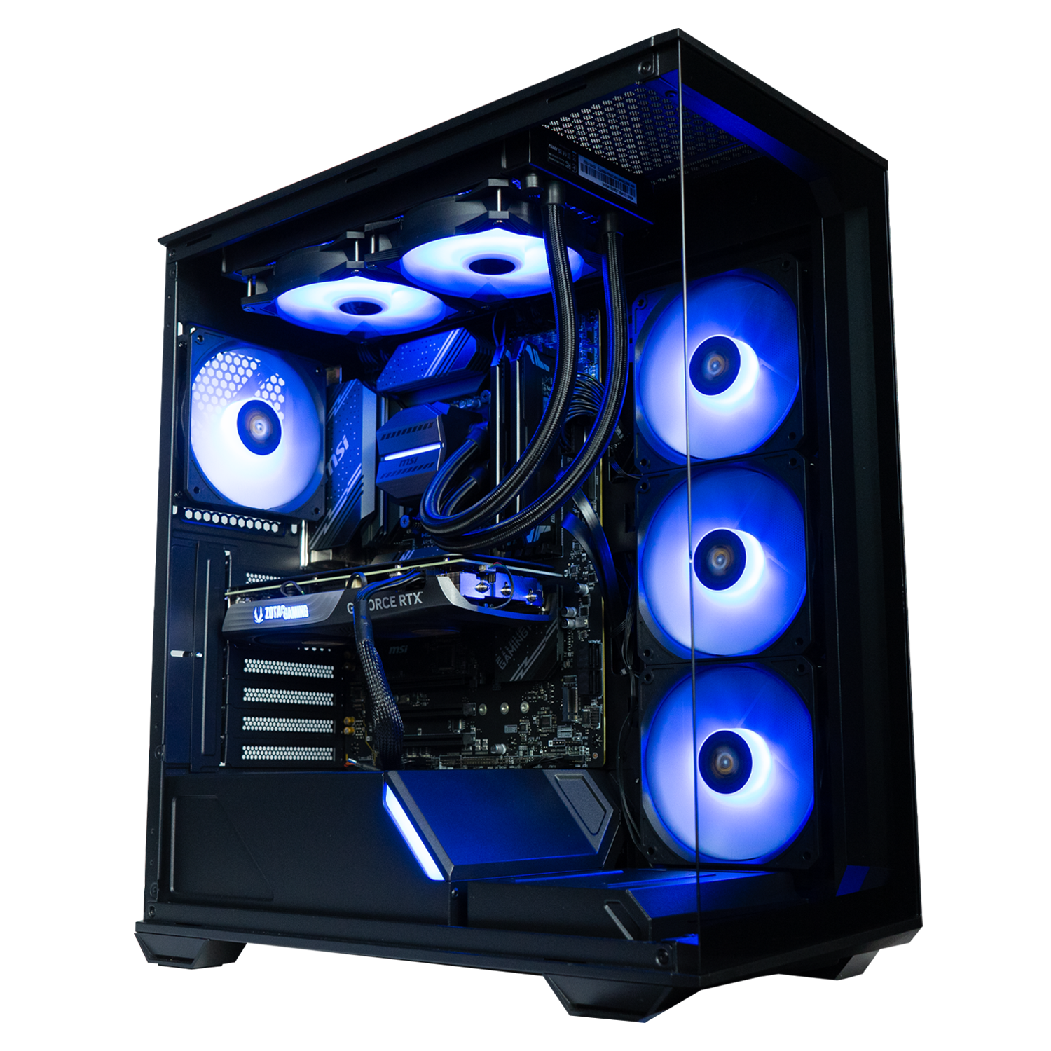 TITANO V1 - Pc gaming Ryzen 7 9800X3D, RX 9070 XT 16GB, Ram 32Gb 6000Mhz Ddr5, SSD NVMe 2000Gb, Dissipatore a Liquido 360mm, Windows 11 Pro