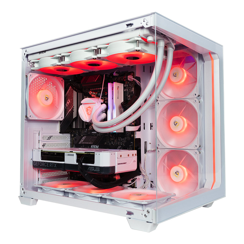 TITANO PS1 - Pc gaming Intel i9 14900K, RTX 5080 16Gb WHITE, Ram 32Gb Ddr5 6000Mhz WHITE, SSD NVMe 2000 Gb, Wifi, Dissipatore a Liquido 360mm WHITE, Windows 11 Pro