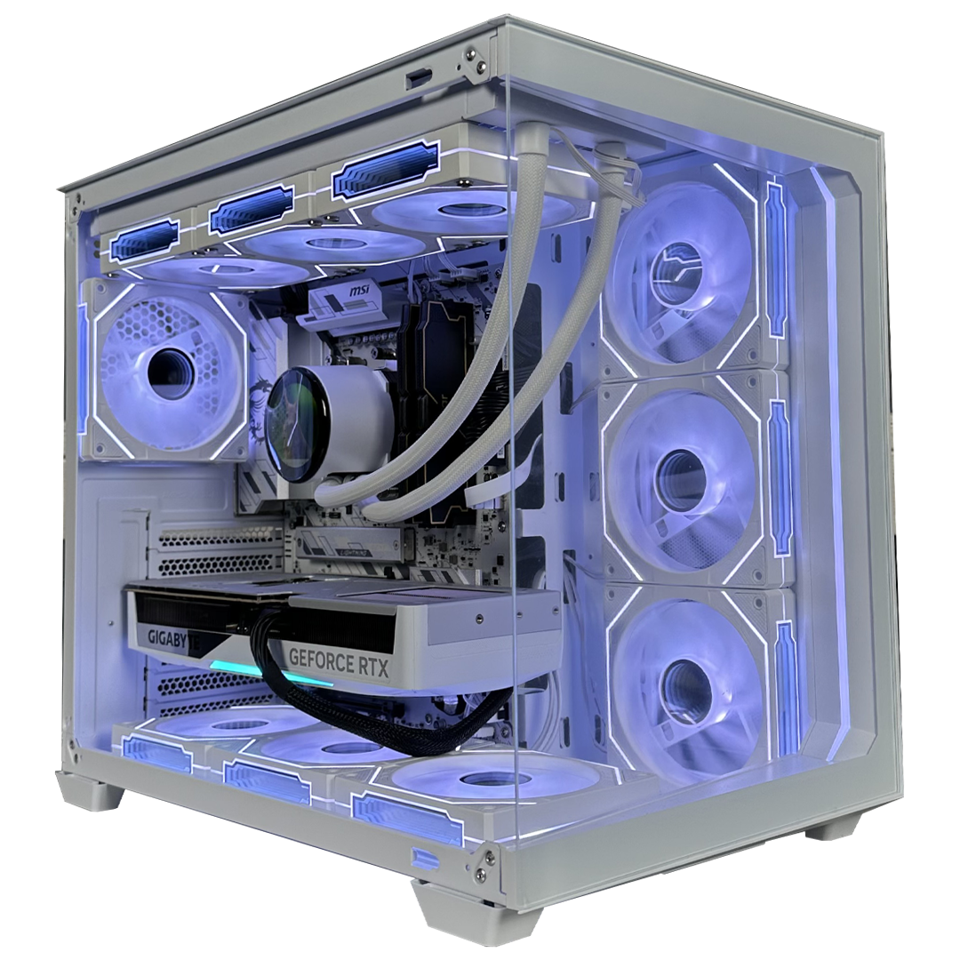 TITANO V12 - Pc gaming Ryzen 5 9600X, RTX 5070 Ti 16GB , Ram 32Gb 6000Mhz Ddr5, SSD NVMe 1000Gb, Dissipatore a Liquido 360mm LCD 2.1 WHITE, Windows 11 Pro