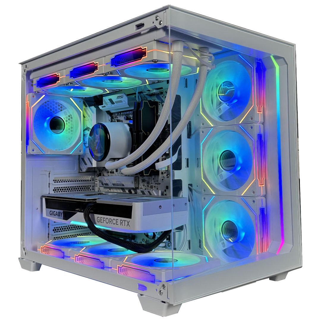 TITANO V12 - Pc gaming Ryzen 5 9600X, RTX 5070 Ti 16GB , Ram 32Gb 6000Mhz Ddr5, SSD NVMe 1000Gb, Dissipatore a Liquido 360mm LCD 2.1 WHITE, Windows 11 Pro