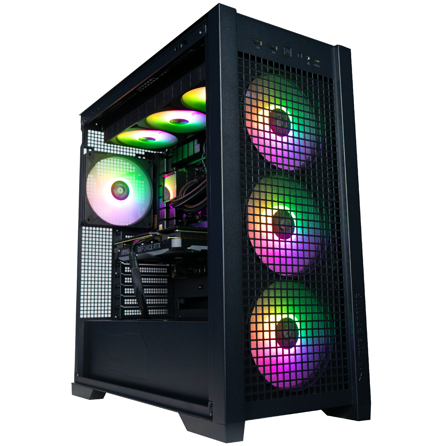TITANO V6 - Pc gaming Ryzen 9 9950X, RTX 5070 Ti 16GB, Ram 64Gb 6000Mhz Ddr5, SSD NVMe 2000Gb + SSD NVMe 2000Gb, Dissipatore a Liquido 360mm, Windows 11 Pro