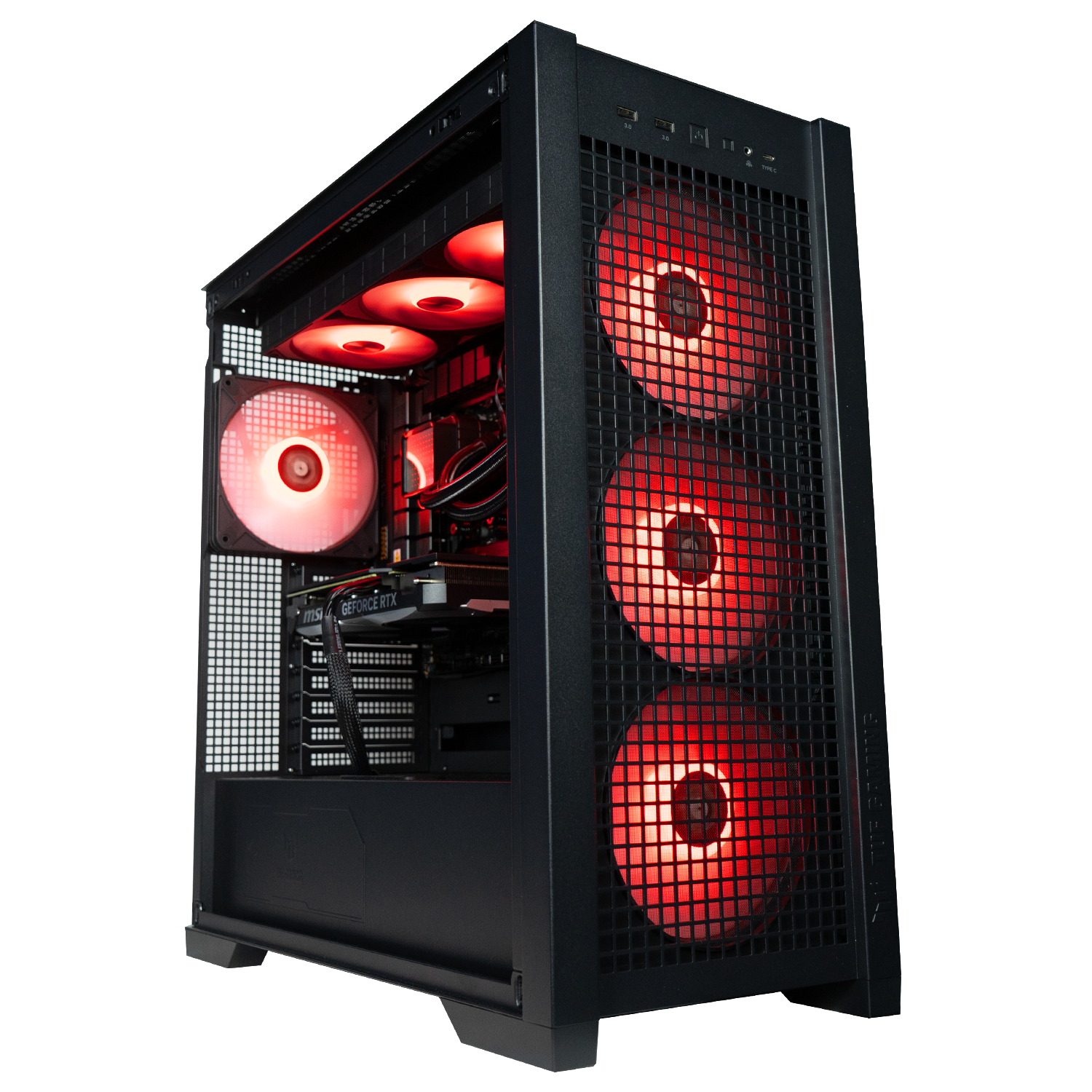 TITANO V5 - Pc gaming Ryzen 7 9800X3D, RTX 5090 32GB, Ram 32Gb 6000Mhz Ddr5, SSD NVMe 2000Gb, Dissipatore a Liquido 360mm, Windows 11 Pro