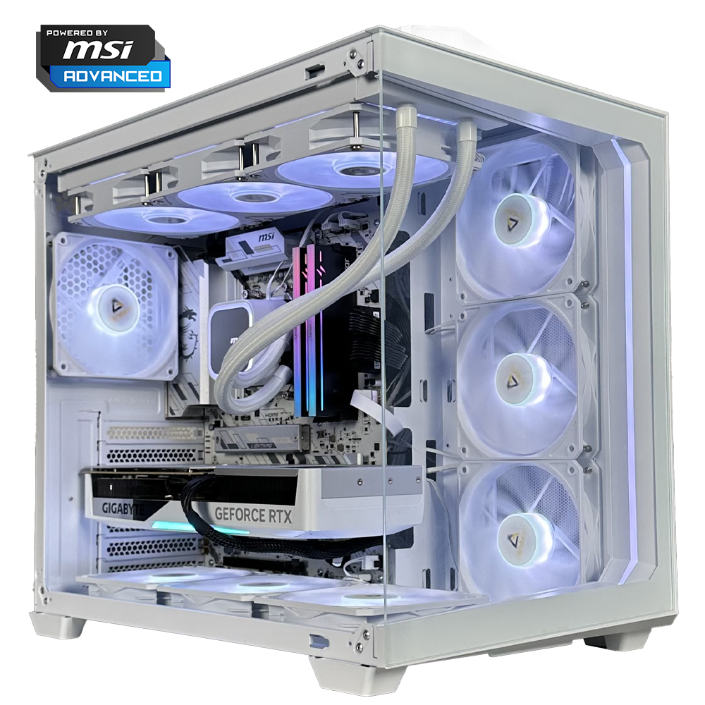 TITANO VS2 - Pc gaming Ryzen 7 9800X3D, RTX 5070 Ti 16Gb WHITE, Ram 32Gb Ddr5 6000Mhz , SSD NVMe 1000 Gb, Dissipatore a Liquido 360mm WHITE, Windows 11 Pro