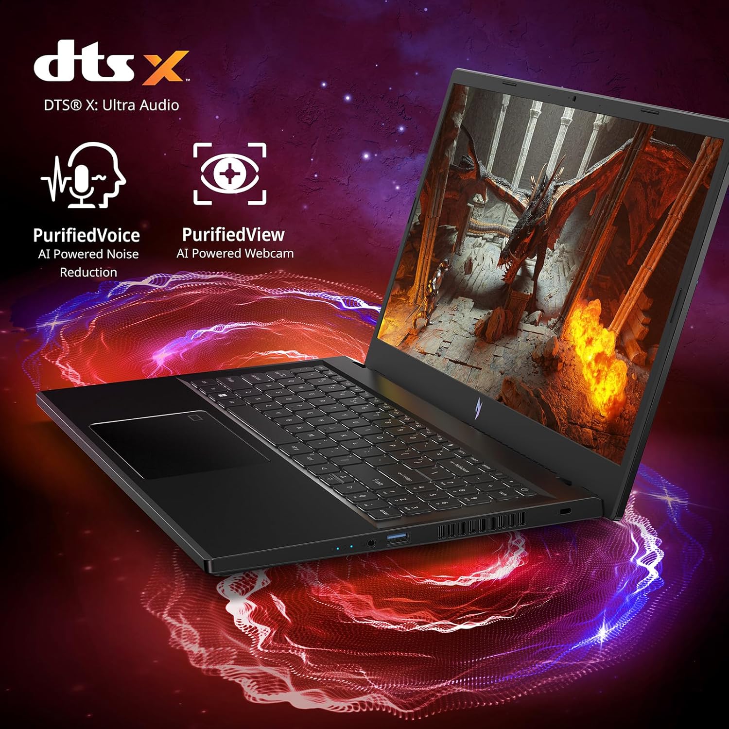 Acer Nitro V15 , Notebook gaming i9 13900H , RTX 4060 8 GB GDDR6 , Ram 40 Gb DDR5 , Ssd 1 Tb NVMe , Display 15.6" IPS 165 Hz, tastiera retroilluminata, Thunderbolt 4.0, Windows 11