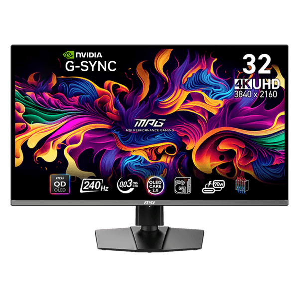 Monitor Gaming MSI MPG 321URX QD-OLED 32" 4K UHD 3840x2160 240Hz 0.03ms GtG HDR True Black 400 HDMI 2.1 DP 2.1