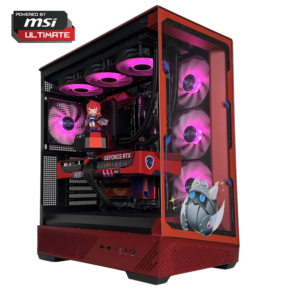MSI LIMITED EDITION LOONG:NIA - Pc gaming Ryzen 7 9850X3D, RTX 5070 Ti 16Gb, Ram 32Gb 6000Mhz Ddr5, SSD NVMe 1000Gb, Dissipatore a Liquido 360mm, Windows 11 Pro