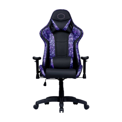 Sedia Gaming Cooler Master Caliber R1S Purple Camo – Ergonomica Reclinabile 180° con Supporto Lombare