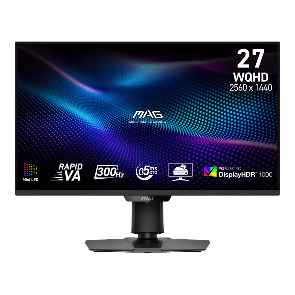 Monitor Gaming MSI MAG 274QPF X30MV - 27" Rapid VA Mini LED WQHD 2560×1440 300Hz 0,5ms GtG VESA DisplayHDR 1000 Adaptive Sync