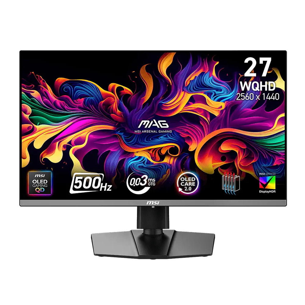 MSI MAG 272QP QD-OLED X50 - Monitor Gaming 26,5" WQHD QD-OLED, 500Hz, 0,03ms, HDR True Black 500