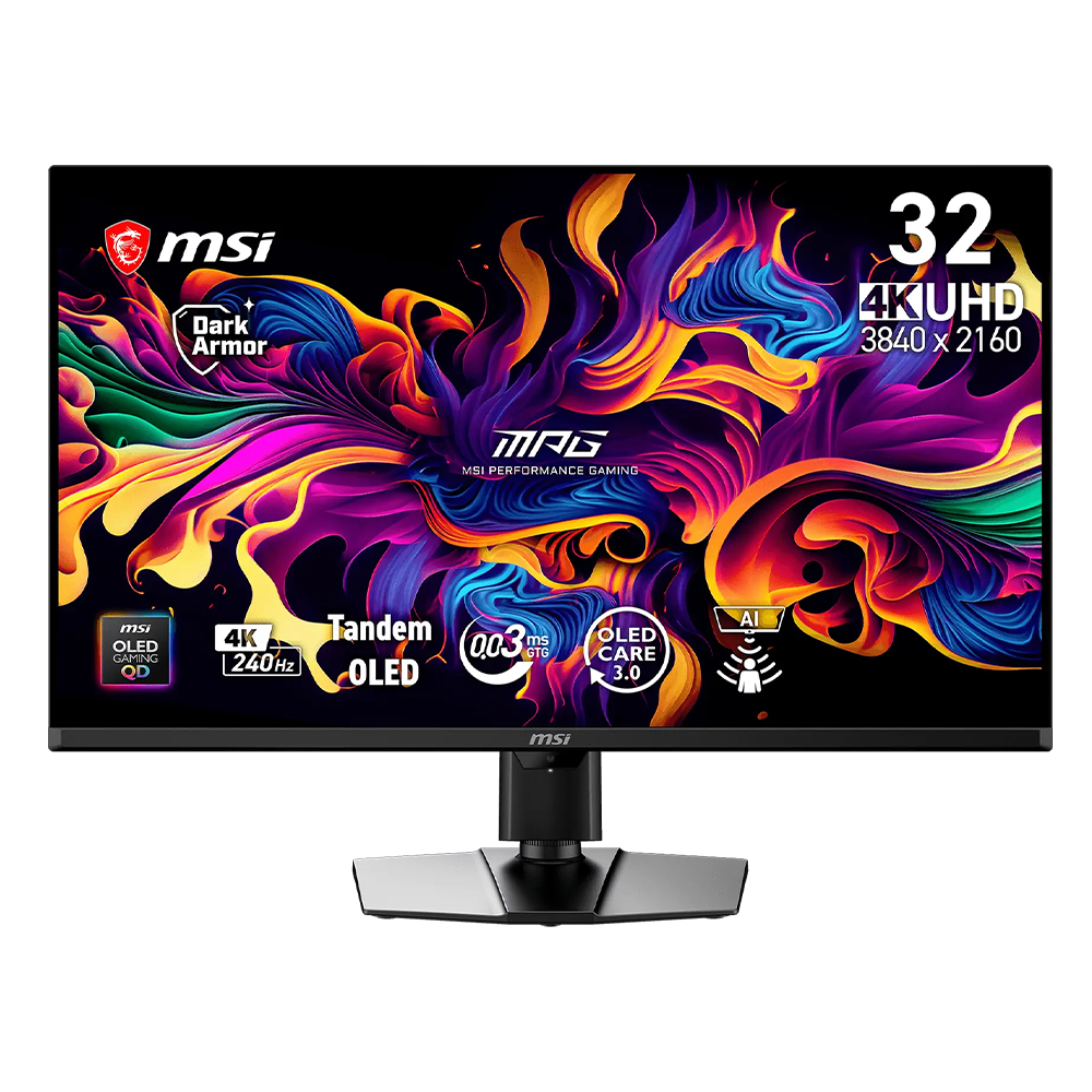 MSI MPG 322UR QD-OLED X24 - Monitor Gaming 31,5" 4K UHD QD-OLED, 240Hz, 0,03ms, DisplayPort 2.1a