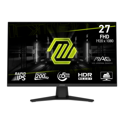 Monitor Gaming MSI MAG 274F 27" IPS Full HD 1920x1080, 200Hz, 0.5ms, Adaptive Sync, HDR Ready, HDMI/DP, Anti-Glare