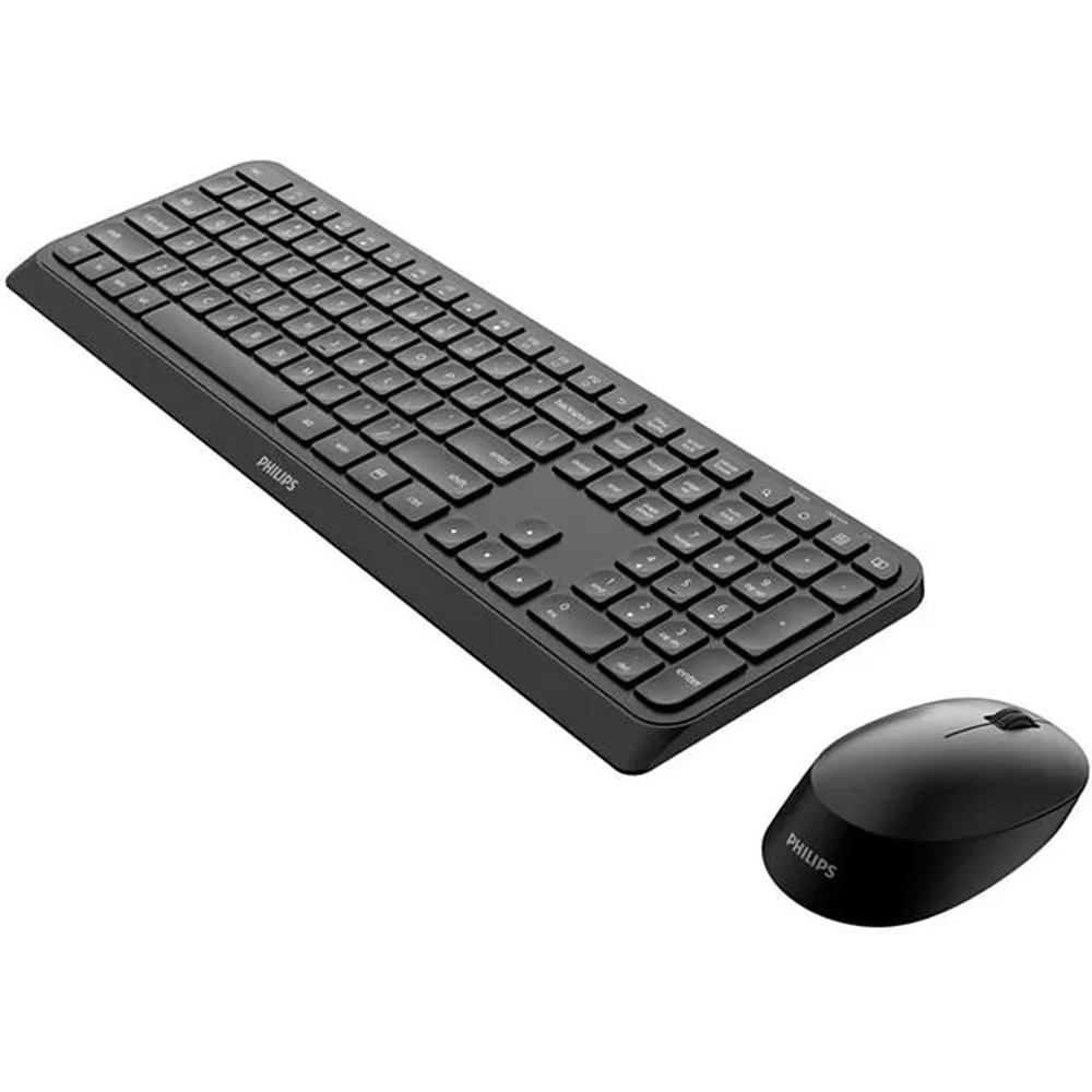 Philips SPT6207B/34 – Combo Tastiera Cablata Full-Size e Mouse Ottico 1200 DPI