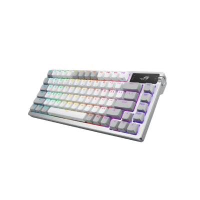 Tastiera Gaming ASUS ROG Azoth White – Tastiera Gaming 75% Wireless RGB con Switch Meccanici ROG NX