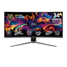 Monitor Gaming MSI MPG 341CQPX QD-OLED 34" UWQHD 3440x1440 240Hz 0.03ms GtG HDR True Black 400 HDMI 2.1 DP 1.4a G-SYNC Compatible