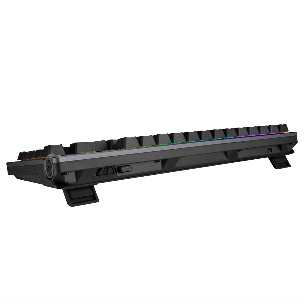 ASUS ROG Azoth - Tastiera Gaming Meccanica Wireless TKL 75% RGB, Switch ROG NX Red, OLED, Tri-Mode, Layout IT