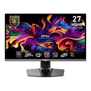 Monitor Gaming MSI MPG 271QRX QD-OLED 27" WQHD 2560x1440 360Hz 0.03ms GtG HDR True Black 400 HDMI 2.1 DP 1.4a FreeSync Premium Pro
