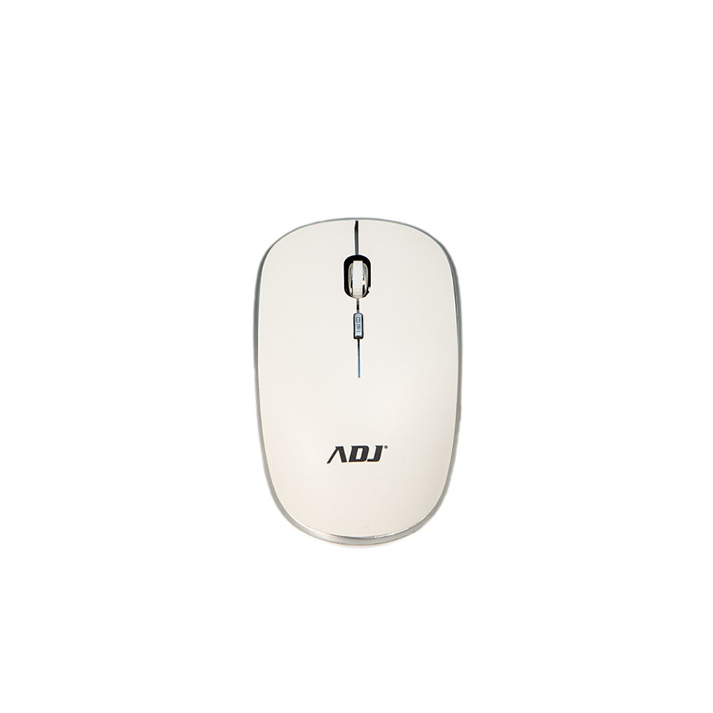 ADJ Platinum 520-00019 – Kit Tastiera Multimediale e Mouse Wireless Silver/Bianco con 1600 DPI