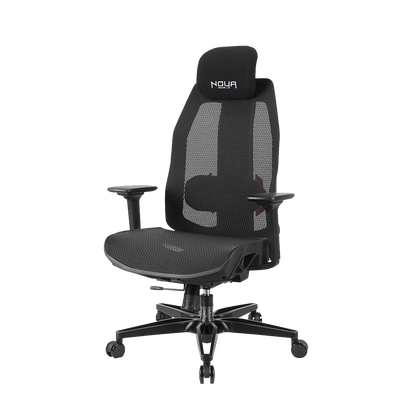 NOUA SOUL MESH NERA – Sedia Gaming Ergonomica con Schienale in Mesh, Braccioli 3D e Supporto Lombare