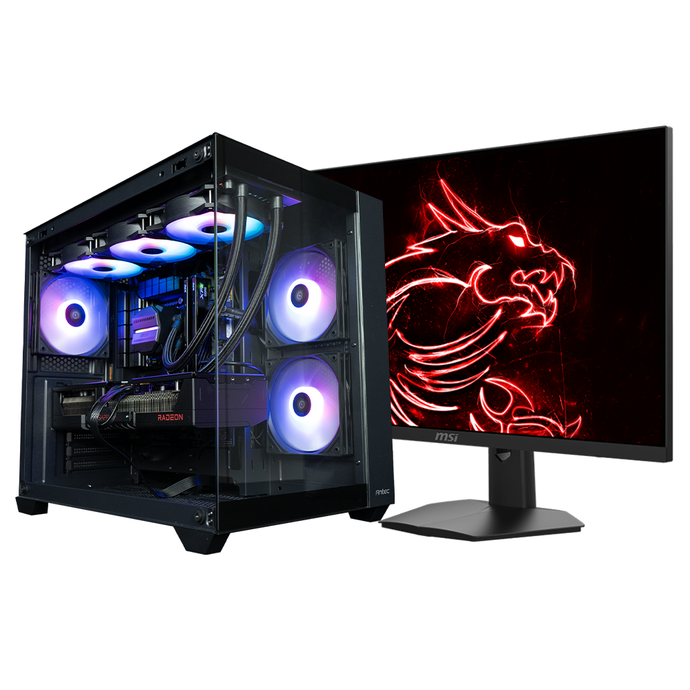 GLADIO P4 - Pc gaming Intel i5 14600K, RTX 5060 8GB, Ram 32Gb 6000Mhz Ddr5, SSD NVMe 1000Gb, Dissipatore ad Aria, Monitor Gaming MSI G274F 27", Windows 11 Pro