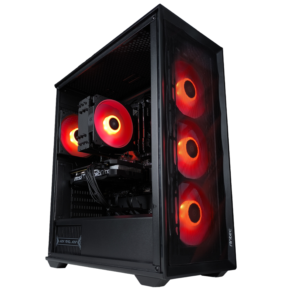 EGEMONE V11 - Pc gaming Ryzen 5 7500F, RTX 5070 12GB, Ram 32Gb 6000Mhz Ddr5, SSD NVMe 1000Gb, Dissipatore ad Aria, Windows 11 Pro