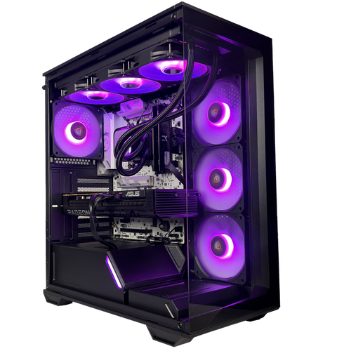EGEMONE V8 - Pc gaming Ryzen 7 7800X3D, RX 9070 XT 16GB, Ram 32Gb 6000Mhz Ddr5, SSD NVMe 1000Gb, Dissipatore a Liquido 360mm, Windows 11 Pro