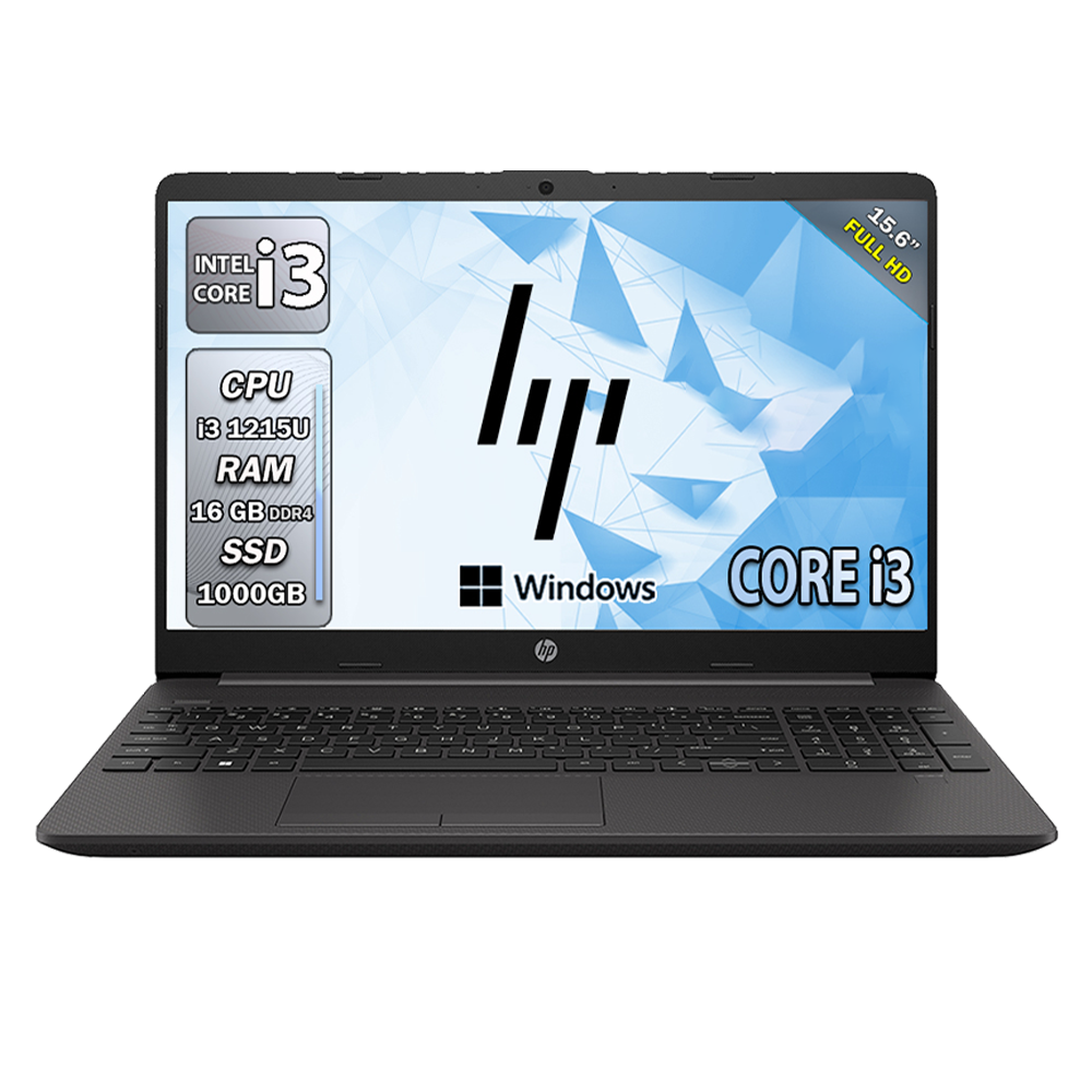 HP 250 G9 , Pc portatile notebook , Intel i3 1215U , Display 15,6" Full HD , Ram 16 Gb , SSD 1000 Gb, Windows 11 Pro, Laptop pronto all'uso