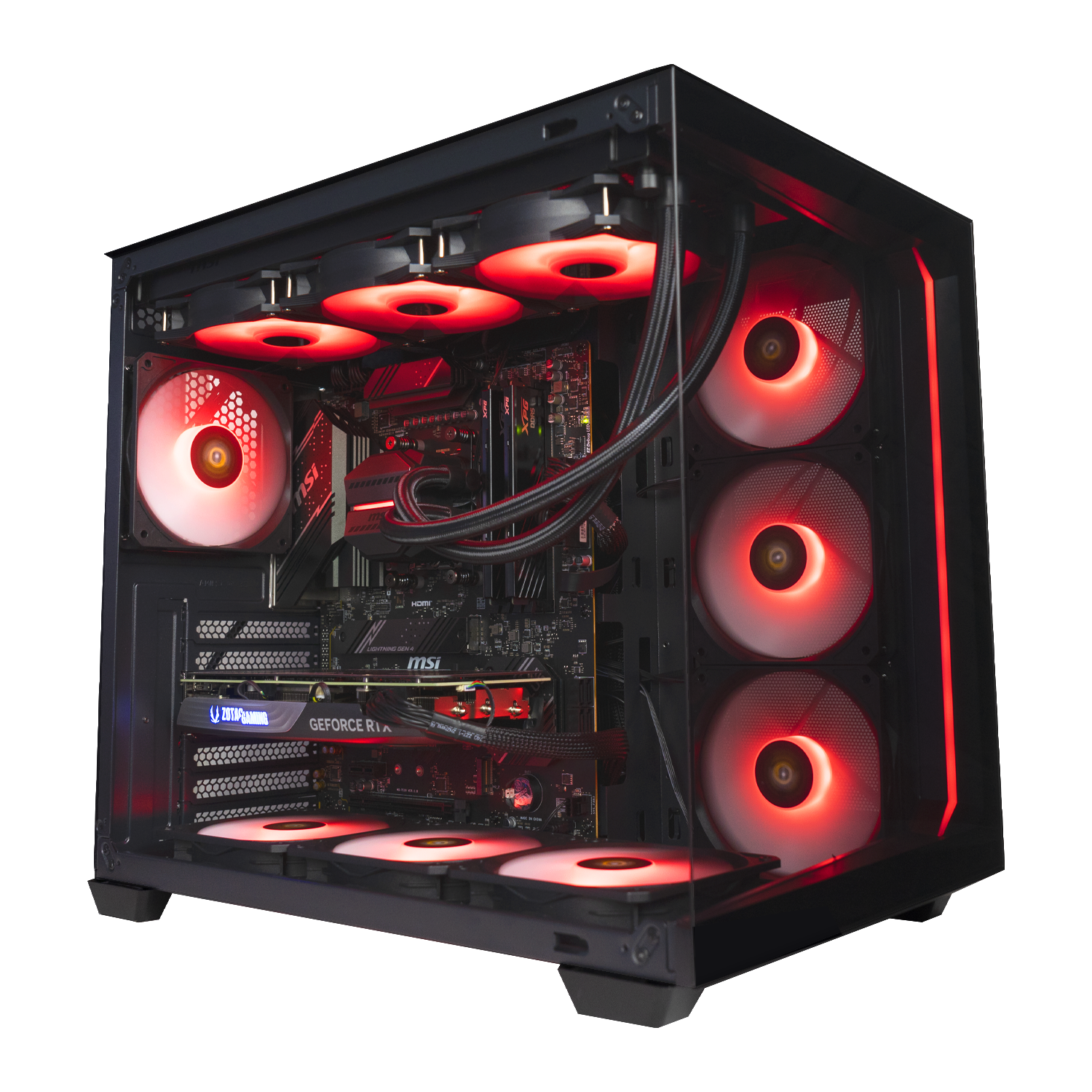 Pc gaming i9 14900K, Rtx 4080 SUPER 16Gb Ddr6, Ram 32Gb 6000Mhz Ddr5, SSD NVMe 2000Gb, Wifi, Dissipatore a Liquido 360mm, Windows 11 Pro