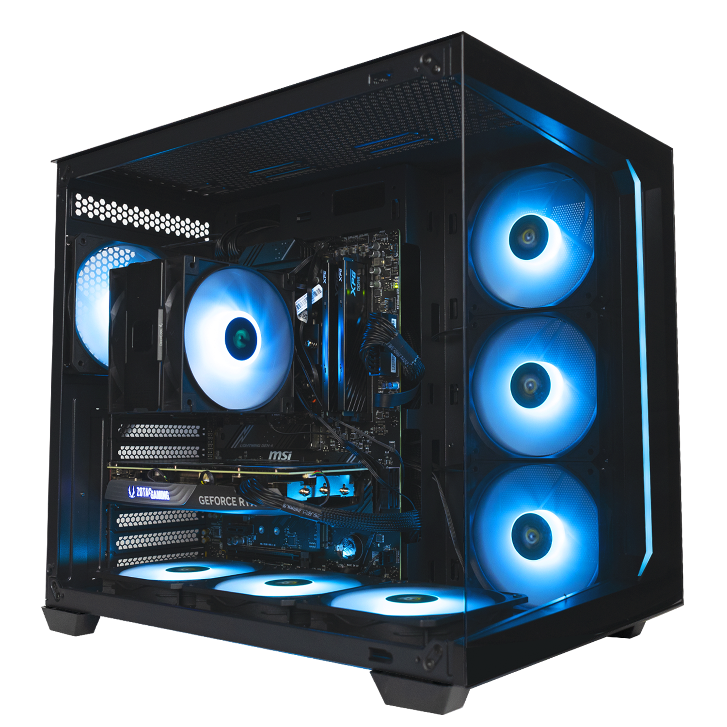 Pc gaming Intel i7 14700F , Rtx 4060 Ti 8Gb Ddr6 , Ram 32 Gb 3600Mhz Ddr4 , SSD NVMe 1000 Gb , Wifi , Dissipatore ad Aria , Windows 11 Pro