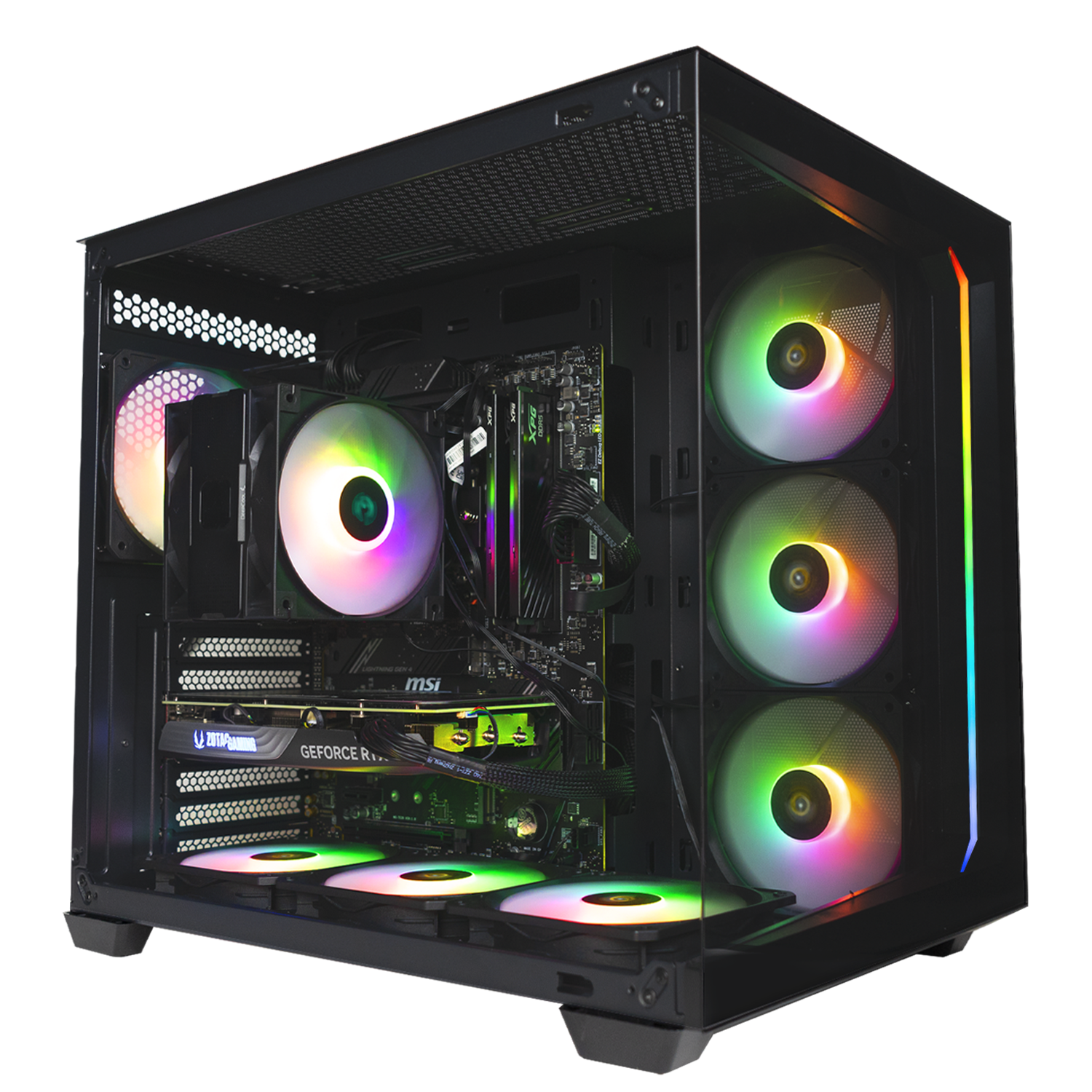 Pc gaming Intel i7 14700F , Rtx 4060 Ti 8Gb Ddr6 , Ram 32 Gb 3600Mhz Ddr4 , SSD NVMe 1000 Gb , Wifi , Dissipatore ad Aria , Windows 11 Pro