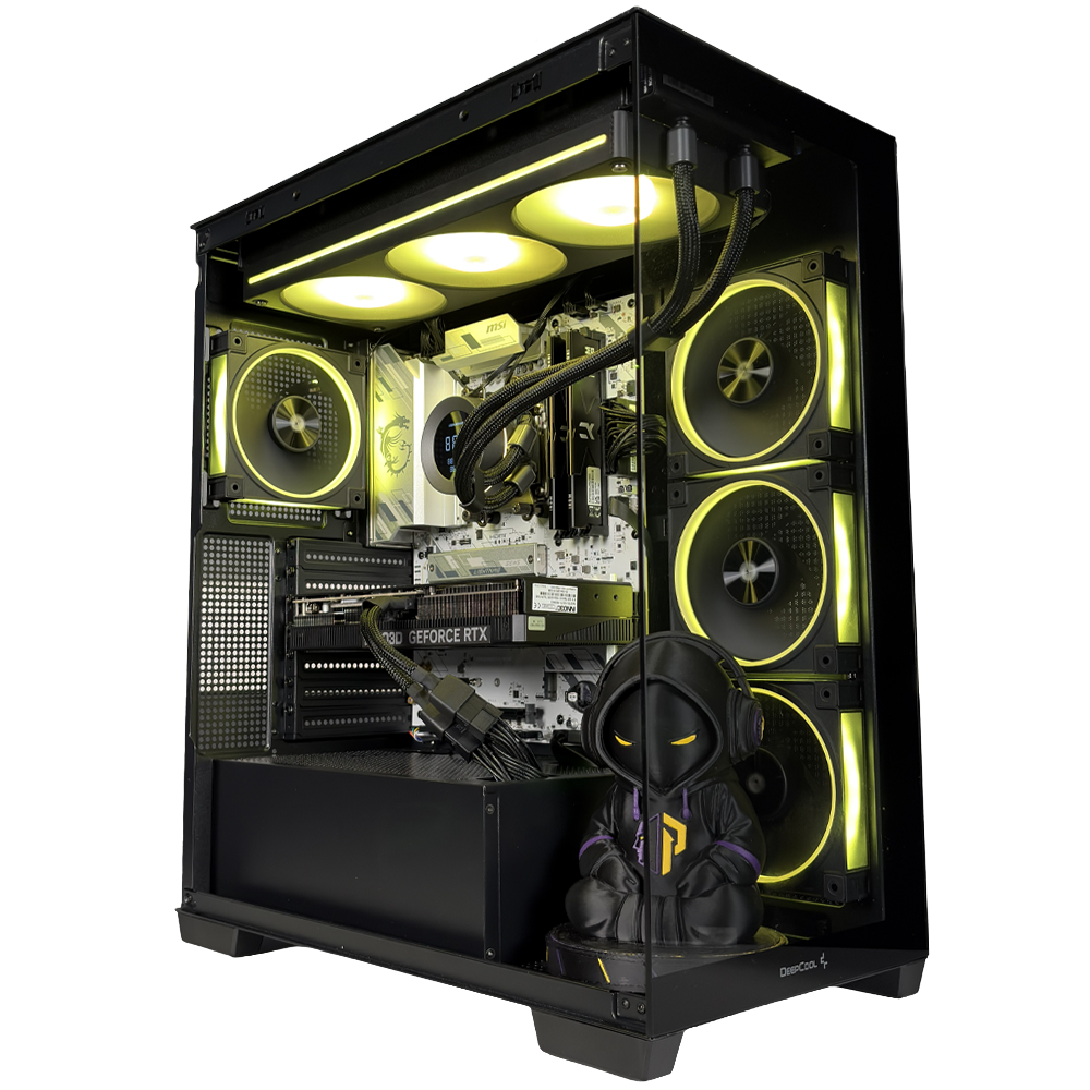 EGEMONE E1 - Pc gaming Ryzen 5 7500X3D, RTX 5070 12GB, Ram 32Gb 6000Mhz Ddr5, SSD NVMe 1000Gb, Dissipatore a Liquido 360mm, Windows 11 Pro