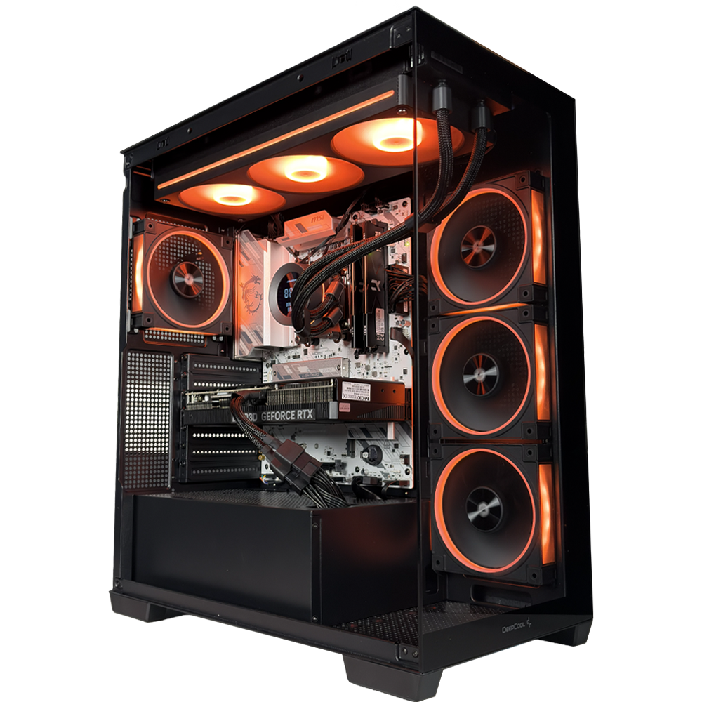 EGEMONE E1 - Pc gaming Ryzen 5 7500X3D, RTX 5070 12GB, Ram 32Gb 6000Mhz Ddr5, SSD NVMe 1000Gb, Dissipatore a Liquido 360mm, Windows 11 Pro