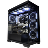 EGEMONE E1 - Pc gaming Ryzen 5 7500X3D, RTX 5070 12GB, Ram 32Gb 6000Mhz Ddr5, SSD NVMe 1000Gb, Dissipatore a Liquido 360mm, Windows 11 Pro