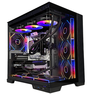 EGEMONE V12 - Pc gaming Ryzen 7 7800X3D, RX 9060 XT 16GB, Ram 32Gb 6000Mhz Ddr5, SSD NVMe 1000Gb, Dissipatore a Liquido 360mm, Windows 11 Pro