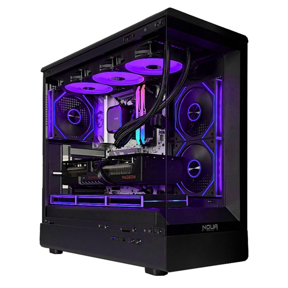 EGEMONE V18 PRIME - Pc gaming Ryzen 5 9600X, RX 9070 XT 16GB, Ram 32Gb 6000Mhz Ddr5, SSD NVMe 1000Gb, Dissipatore a Liquido 360mm, Windows 11 Pro