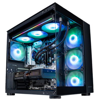 EGEMONE V1 EVO  - Pc gaming Ryzen 5 9600X, RTX 5070 12GB, Ram 32Gb Ddr5 6000Mhz, SSD NVMe 1000Gb, Dissipatore a Liquido 360mm, W11 Pro
