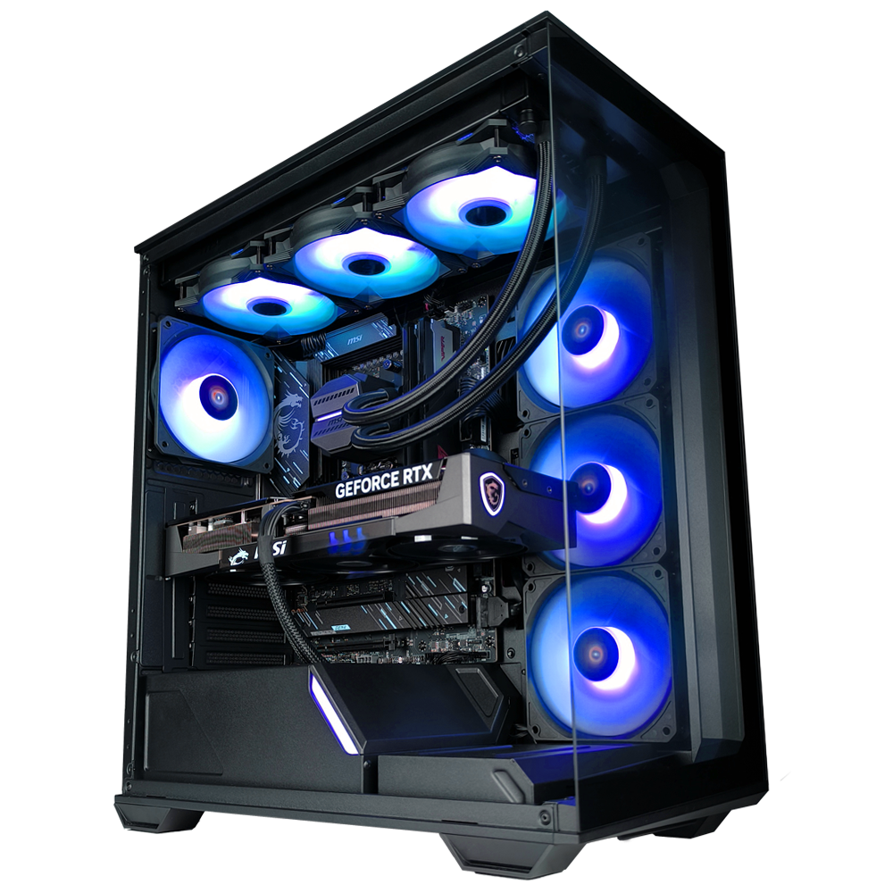 EGEMONE V4 - Pc gaming Ryzen 7 7700X, RX 9060 XT 16GB, Ram 32Gb 6000Mhz Ddr5, SSD NVMe 1000Gb, Dissipatore a Liquido 360mm, Windows 11 Pro