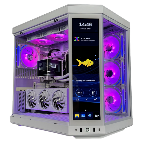 EGEMONE VS5 - Pc gaming Ryzen 7 7800X3D, RTX 5070 12GB, Ram 32Gb 6000Mhz Ddr5, SSD NVMe 1000Gb, Dissipatore a Liquido 360mm , Windows 11 Pro