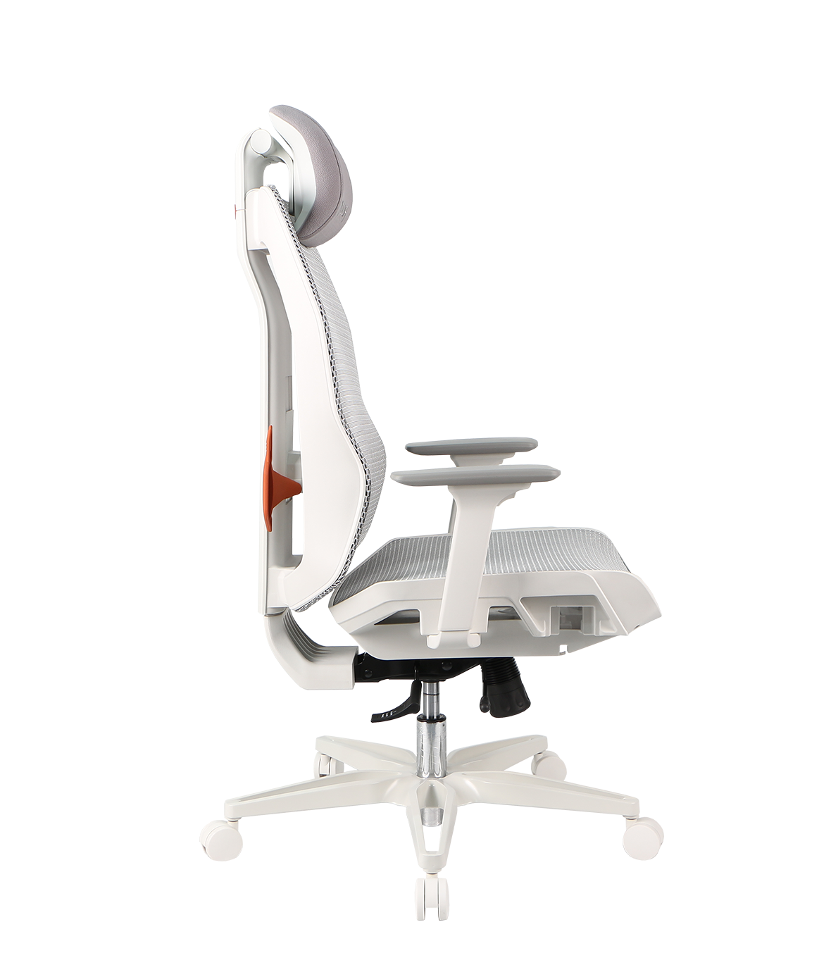 NOUA SOUL MESH BIANCA – Sedia Gaming Ergonomica con Schienale in Mesh, Braccioli 3D e Supporto Lombare